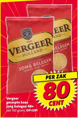 Nettorama Vergeer geraspte kaas aanbieding