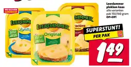 Nettorama Leerdammer plakken kaas aanbieding