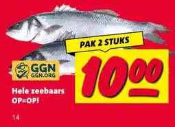 Nettorama Hele zeebaars aanbieding