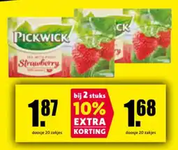 Nettorama Pickwick Strawberry aanbieding