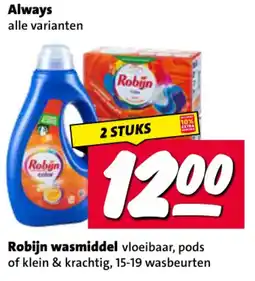 Nettorama Robijn wasmiddel aanbieding