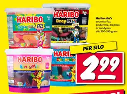 Nettorama Haribo silo's sourmix fizz, kindermix, dropmix of candymix aanbieding