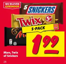 Nettorama Mars, Twix of Snickers aanbieding