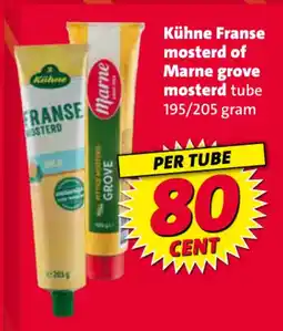 Nettorama Kühne Franse mosterd of Marne grove mosterd tube aanbieding
