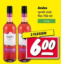 Nettorama Andes syrah rosé aanbieding
