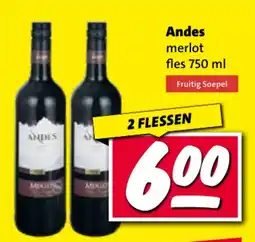 Nettorama Andes merlot aanbieding