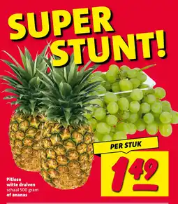 Nettorama Pitloze witte druiven of ananas aanbieding