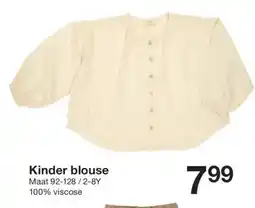Zeeman Kinder blouse aanbieding