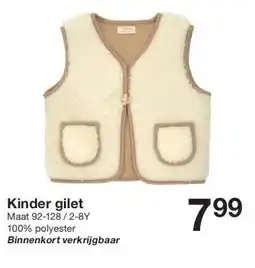 Zeeman Kinder gilet aanbieding