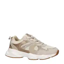 Wehkamp Nelson Kids sneakers beige/goud aanbieding