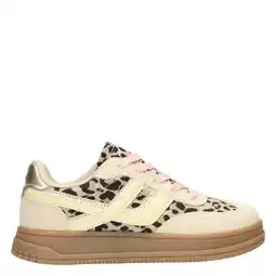Wehkamp POSH by Poelman sneakers beige met dierenprint aanbieding