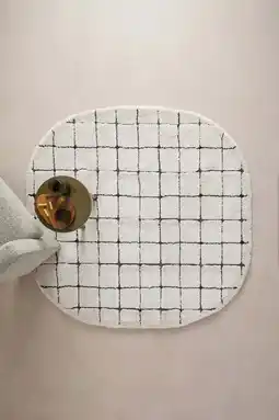 Wehkamp Studio LIVIT vloerkleed off white/antraciet (Ø160) aanbieding