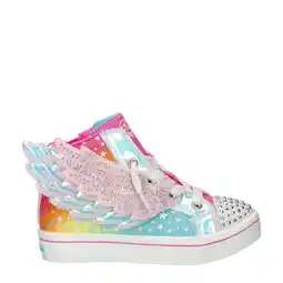 Wehkamp Skechers sneakers roze/blauw aanbieding