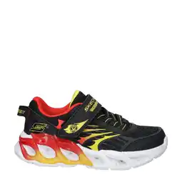 Wehkamp Skechers sneakers met lichtjes zwart/rood aanbieding