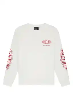 Wehkamp Malelions longsleeve met backprint wit aanbieding