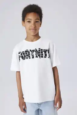 Wehkamp NAME IT KIDS Fortnite T-shirt wit aanbieding
