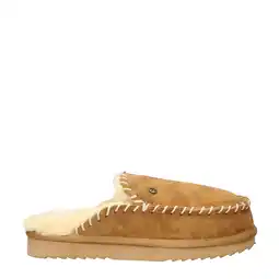 Wehkamp Warmbat Australia suède pantoffels cognac aanbieding
