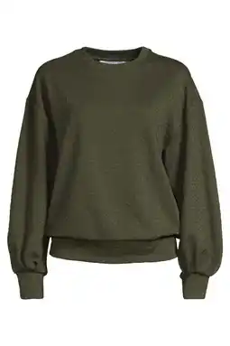 Wehkamp Anytime jacquard sweater met panterprint khaki aanbieding