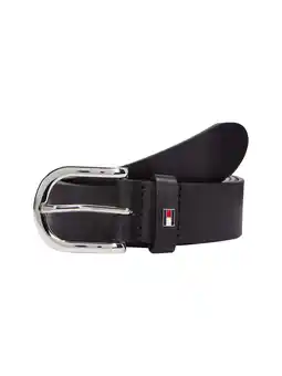 Wehkamp Tommy Hilfiger leren riem zwart aanbieding
