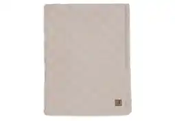 Wehkamp Jollein ledikant deken Box Knit Warm Sand/Velvet aanbieding