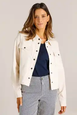 Wehkamp Ivy Beau denim spijkerjas wit aanbieding