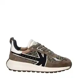 Wehkamp Kaotiko Detroit Glam suède sneakers kaki/panter aanbieding