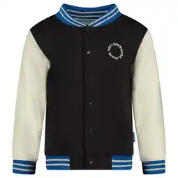 Wehkamp Sturdy baseball jack Run the Day antraciet/blauw aanbieding