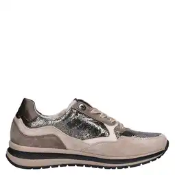 Wehkamp Gabor Comfort Optifit leren sneakers taupe/beige aanbieding