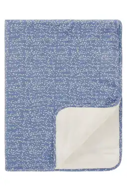 Wehkamp Noppies Teddy Fancy Dot reversible wiegdeken teddy75x100 cm Colony Blue aanbieding