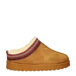 Wehkamp Nelson Home suède pantoffels cognac aanbieding