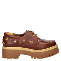 Wehkamp Timberland leren bootschoenen donkerbruin aanbieding