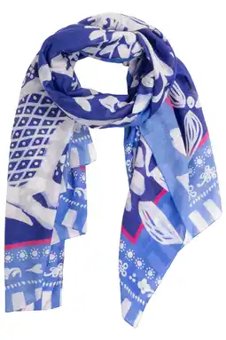 Wehkamp Oilily sjaal Akala met all-over print blauw aanbieding