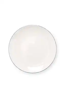 Wehkamp vtwonen ontbijtbord White-Blue Line (23 cm) aanbieding