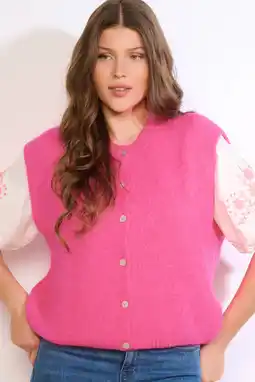 Wehkamp LOLALIZA gilet roze aanbieding