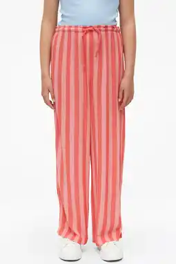 Wehkamp s.Oliver highwaist gestreepte casual broek roze aanbieding