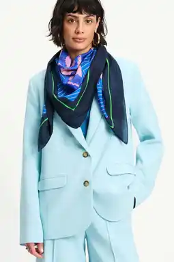 Wehkamp POM Amsterdam sjaal Waves blauw aanbieding