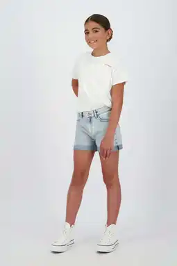 Wehkamp Raizzed regular denim short light blue denim aanbieding
