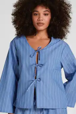 Wehkamp Hunkemöller pyjamatop blauw aanbieding