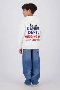 Wehkamp Vingino hoodie met backprint wit aanbieding