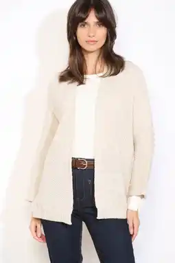 Wehkamp LOLALIZA gebreid vest beige aanbieding