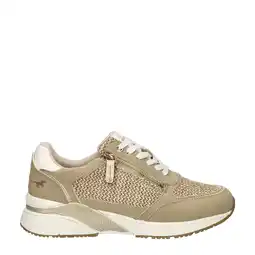 Wehkamp Mustang sneakers beige aanbieding