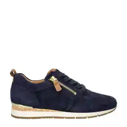 Wehkamp Gabor suède sneakers donkerblauw aanbieding