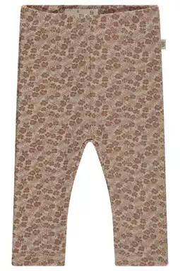 Wehkamp A Tiny Story slim gebloemde legging bruin aanbieding