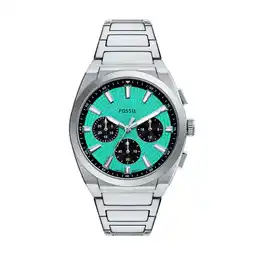 Wehkamp Fossil horloge FS6117 Everett zilverkleurig aanbieding