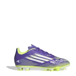 Wehkamp adidas Performance F50 Club FG/MG junior voetbalschoenen paars/geel aanbieding
