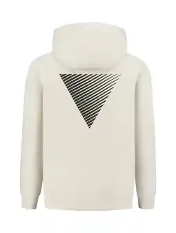 Wehkamp Pure Path hoodie met backprint off white aanbieding