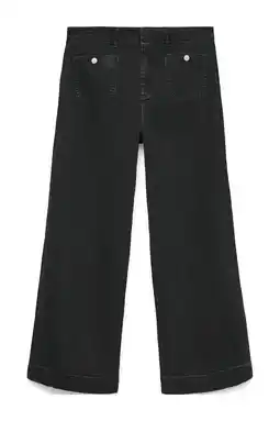 Wehkamp VERO MODA CURVE wide leg jeans black denim aanbieding