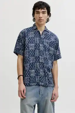 Wehkamp JACK & JONES PREMIUM relaxed casual overhemd donkerblauw aanbieding