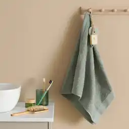 Wehkamp NOUS Living handdoek lichtgroen (100x50 cm) aanbieding