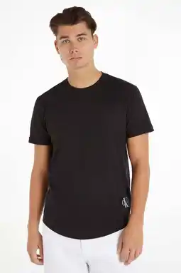 Wehkamp CALVIN KLEIN JEANS T-shirt BADGE zwart aanbieding